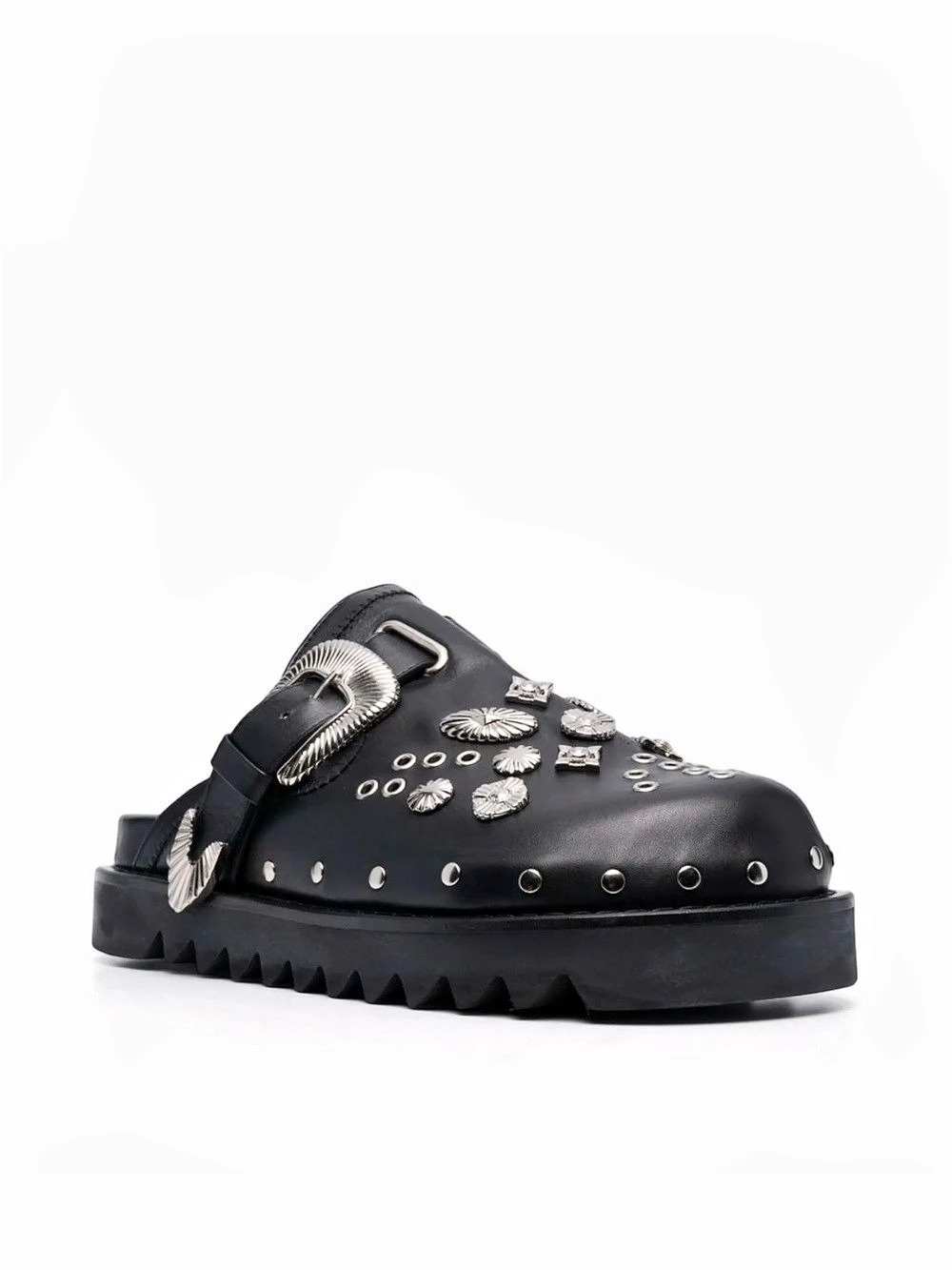 Toga Pulla Embellished Black Clogs Like New